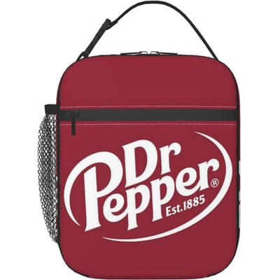 Dr Pepper Geïsoleerde Lunchtas voor Dames Kinderen Lekkagevrije Voedseldozen Thermische Lunchbox Tote One Size