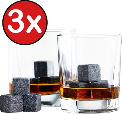 Whiskey Stenen Whiskey Stones Whiskeystenen Luxe Herbuikbare Ijsblokjes - 27 stuks