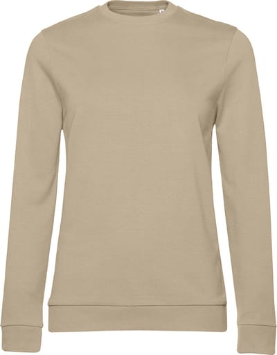 Sweater 'French Terry/Women' B&C Collectie maat M Desert/Zand