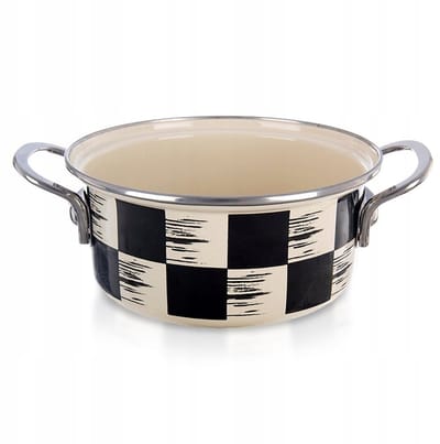 Emmeren Pan Schaakbord 18 cm - 1.5L - Geschikt voor Alle Kookplaten