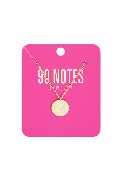90 NOTES - Initial Strass Ketting - Letter Z - goudkleurig