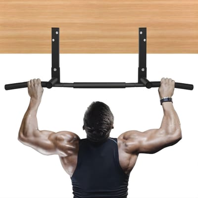 YOR® Pull Up Bar - Wasstrips - Pull Up Station - Zwart - ‎ 43cm x 15cm x 11cm
