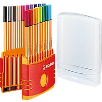 STABILO point 88 - Fineliner 0,4 mm - ColorParade - Set Met 20 Verschillende Kleuren