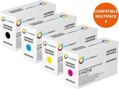 Kyocera TK-5370 - Toner Multipack 4-delig - 1x Zwart, 1x Cyaan, 1x Magenta, 1x Geel - Huismerk Compatible - Geschikt voor Kyocera ECOSYS MA3500cifx Kyocera ECOSYS MA3500cix Kyocera ECOSYS PA3500cx