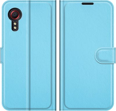 Coverup Hoesje - Geschikt voor Samsung Galaxy Xcover 5 Hoesje - Coverup Book Case - Lichtblauw