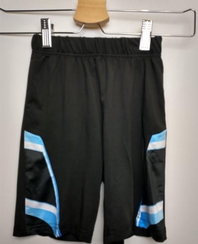 Korte jongens broek Sport zwart blauw Maat 92