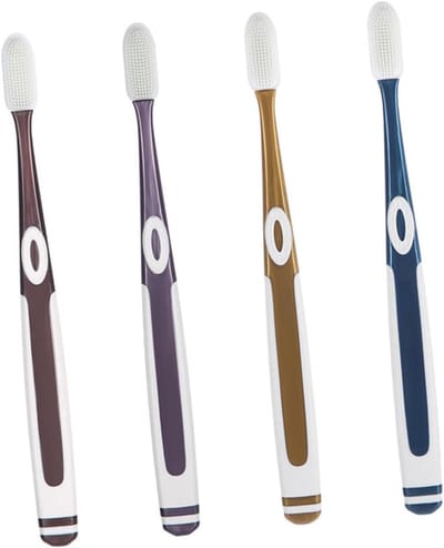 Nano Tandenborstels Set - U-vormige Borstels - Dagelijkse Mondverzorging - Flexibele Zachte Borstelharen - 14 cm Lengte - Assorti Kleuren