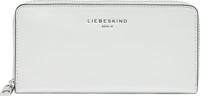 LIEBESKIND BERLIN Leren Portemonnee Paris 4 Paper Touch Crinkle Sally Wallet Arctic Wit