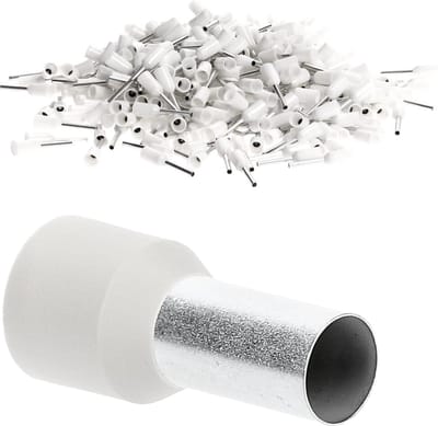 500 stuks Kalitec AE0506WS adereindhulzen geïsoleerd 0,5 mm² 6 mm lang wit I Made in Germany I Industriële kwaliteit