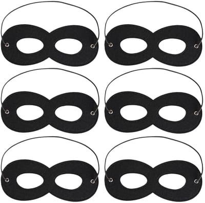Dailygoods- Oogmasker Set van 6 - Maskerade/Oogmaskers - Carnaval/