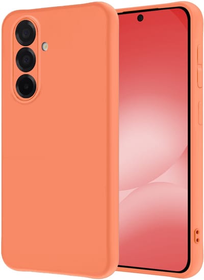 Hoesje - Geschikt voor Samsung Galaxy A56 - Sterk & Shockproof - Hoes Cover - Siliconen Case - Perzik