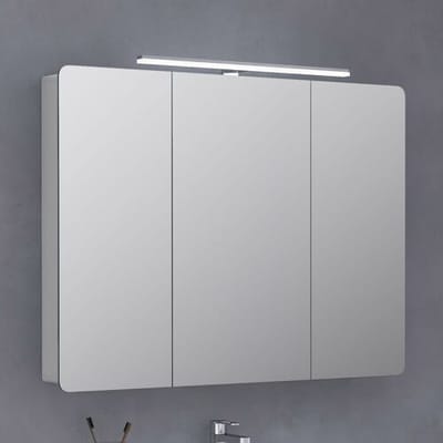 Megabad Profi Collection House 2.0 mirror cabinet Comfort LED 100 cm with 3 doors MBJO126113110-0190