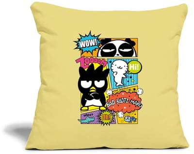 Bad Badtz-Maru Met Vrienden In Comicstijl Sierkussenhoes, 45 x 45 cm