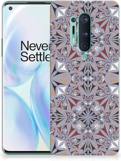 OnePlus 8 Pro TPU Siliconen Hoesje Flower Tiles