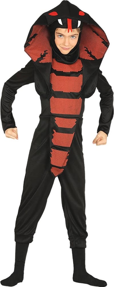 Cobra ninja slangen kostuum voor jongens - dierenpak - halloween/carnaval 110/116