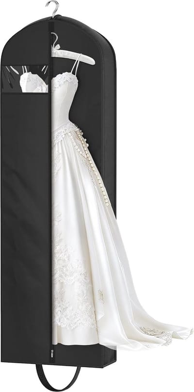 Daity Reisopbergtas voor kleding - kan worden opgehangen - geschikt voor damesjurken - zwart (165*60*10cm)