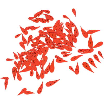 100 stuks Oranje Wortel Knop 4 Maten DIY Leuke Houten Knopen voor Knutselen Naaien Kerst met 2