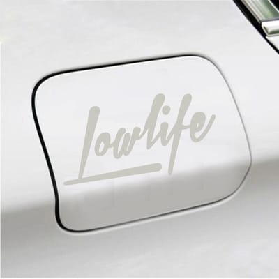 Bumpersticker - Lowlife - 7,5 X 14,8 - Zilver