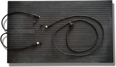 Quality Heating - verwarmde droogloopmat - rubberen - koppelbare - infrarood warmtemat - Waterbestendig - 60 x 100 cm - 300Watt