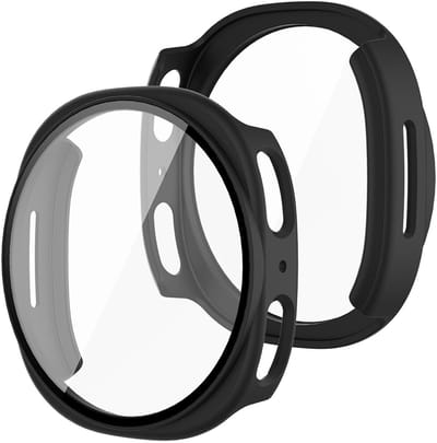 Stravo Screen protector case voor Samsung Galaxy Watch 9 40mm / Watch 8 40mm – Full Cover Hard Case / Beschermend Hoesje – Zwart – screenprotectors