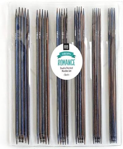 DROPS Pro Romance Breinaalden Zonder Knop Set (20 cm - kousenbreinaalden)