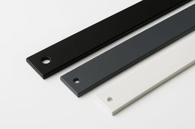 Aluminium platprofiel - Platte stang - Bouw projecten - Gepoedercoat mat - 30x2mm 2 meter - Zwart RAL 9005