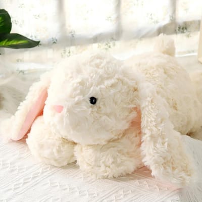 Zwaar Konijnenknuffeldier 4,5 kg - 70 cm Zacht Beige Pluche Speelgoed voor Volwassenen