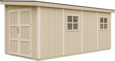 Timbela M940 - LP SmartSide Tuinhuis op houtbasis - 11,47 m² - 530x248xH231 cm - met vloer