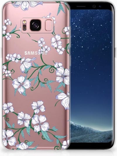 Back Cover voor Samsung Galaxy S8 Uniek TPU Case Blossom White