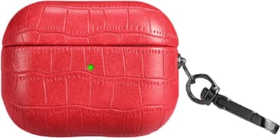 Telestore - Hoesje geschikte voor AirPods 4 - wilde dieren krokodil motief hoesje Beschermhoes - Shockproof AirPods 4 Cover - AirPods 4 Hoesje - Geschikt voor Apple Airpods 4 - rood - shockproof cover