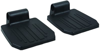 Voetensteun Kunststof - Ondersteuning Voeten - Comfort Verhogend - Set van Twee Stukken - 27x17x7 cm - Zwart