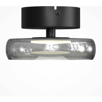 Maytoni LED plafondlamp FLOAT, grijs/zwart, Ø 20 cm, glas/metaal