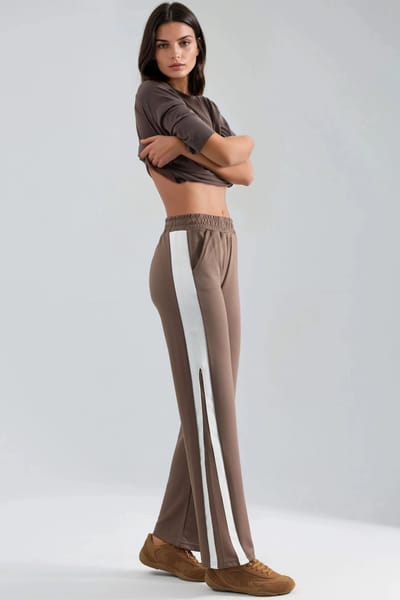 Modal Touch Contrast Detail Broek