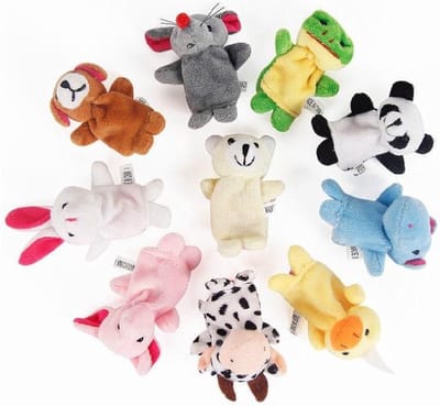 Scoby - Vingerpoppetjes - Poppenkast Spelen - Rollenspel - Schattige Vingertop Diertjes - 10 Stuks - Cadeau - Kinderfeestje