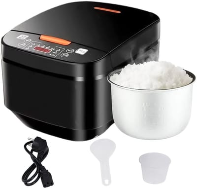 Rijstkoker Multicooker - Rijstkoker - Slimme Rijstkoker - Antiaanbaklaag aan de Binnenkant - 10 kookprogramma's - 5L - Zwart