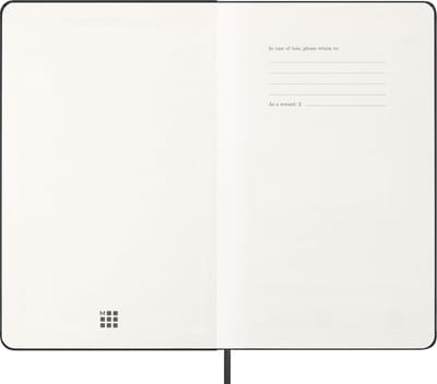 Moleskine 2026 Planner, Start in Januari, 12 Maanden Wekelijks Dagboek, Horizontaal, Groot Formaat (13 cm x 21 cm), Hardcover, Zwart, DHB12WH3Y26 black