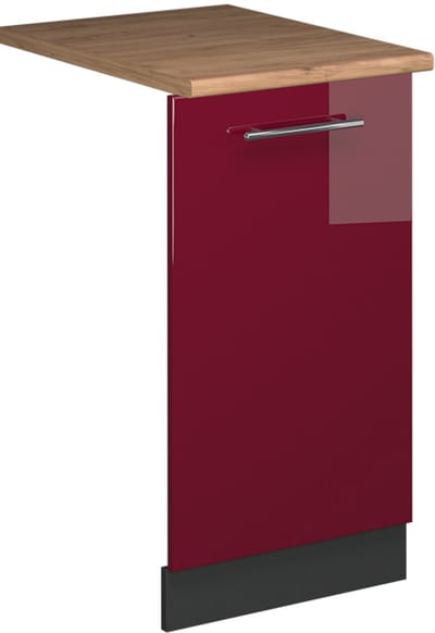 Vicco Fame-Line Vaatwasserfrontpaneel – 45 cm, WB Eik Bordeauxrode hoogglans