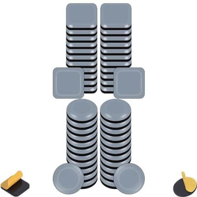 Meubelglijders set voor vloerschadebescherming - 48 stuks zelfklevend, 20 mm, voor zware meubels