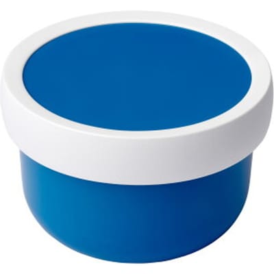 Mepal fruitbox Campus - 300 ml - Inclusief fruitvorkje - Sluit goed af - Snackdoosje - Blue
