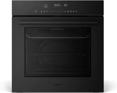 Klarstein Inbouwoven Velaire 74 liter elektrische oven, 13 standen, touchbediening, energieklasse A+, geëmailleerde binnenkant, driedubbele beglazing, geïntegreerde enkele oven, 60 cm, mat en glazen design, zwart - voor Keuken