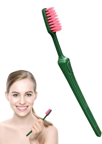 Kleine Tandenborstel - Gevoelige Mond - Efficiënte Reiniging - Ultrafijne Borstels - 18 cm Lengte - 2 Kleuren