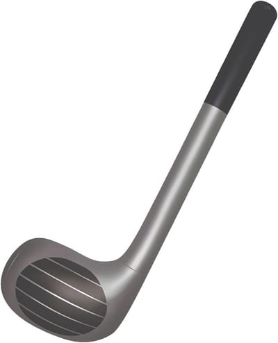 Set van 2 Opblaasbare Golfclubs - Accessoire voor Feest, Carnaval of Themafeest