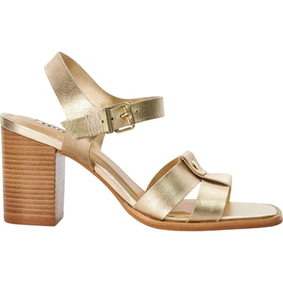 Dune London Dames Jessia Leren Sandalen (Goud)