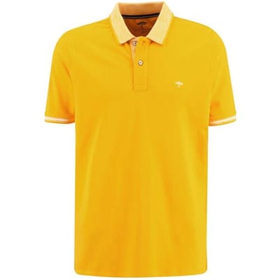 Fynch-Hatton Polo Solid Color Contrast Stripe Soft Sun / male