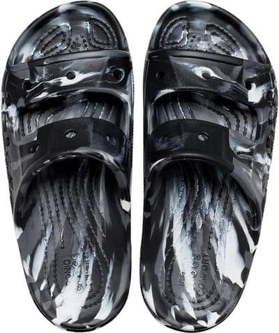 Crocs Baya Marbled Sandalen Zwart/Multi Maat 45/46 US M11