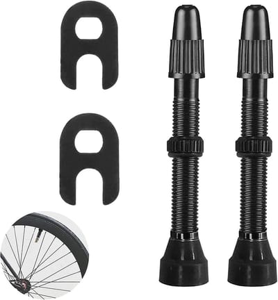Set van 4 Tubeless Presta Ventielen voor Fietsen, Lichtgewicht Aluminium, Ideaal voor Tubeless Banden en Accessoires (60mm)