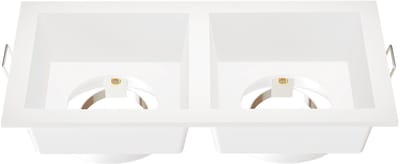 Ledvion – LED Inbouwspot Dubbel Vierkant 162x85mm – Wit – Dimbaar – GU10 – IP20