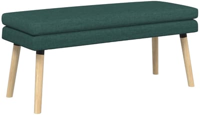 vidaXL - Dubbel-laags - bank - Donkergroen - 110 - x - 40 - x - 47 - cm - Stof