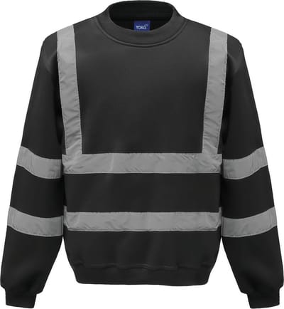 Yoko Signalisatie Sweatshirt YHVJ510 - Black - M