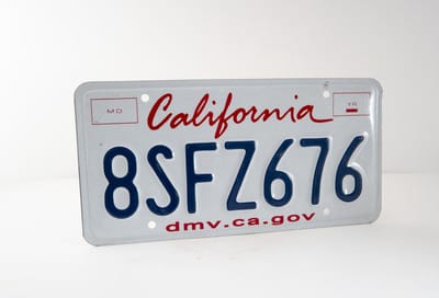 Mancave Decoratie - USA Kentekenplaat - California - 100% Authentiek - Mancave Wandbord